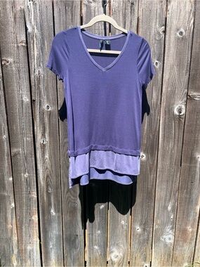 Cynthia Rowley purple top blouse size small